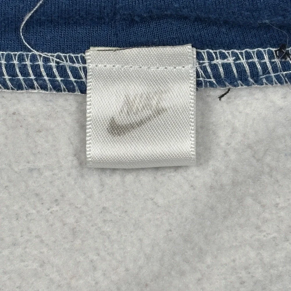 VTG Nike Full Zip Hoodie Mens 3XL Blue White Colorblock Athletic Sweatshirt